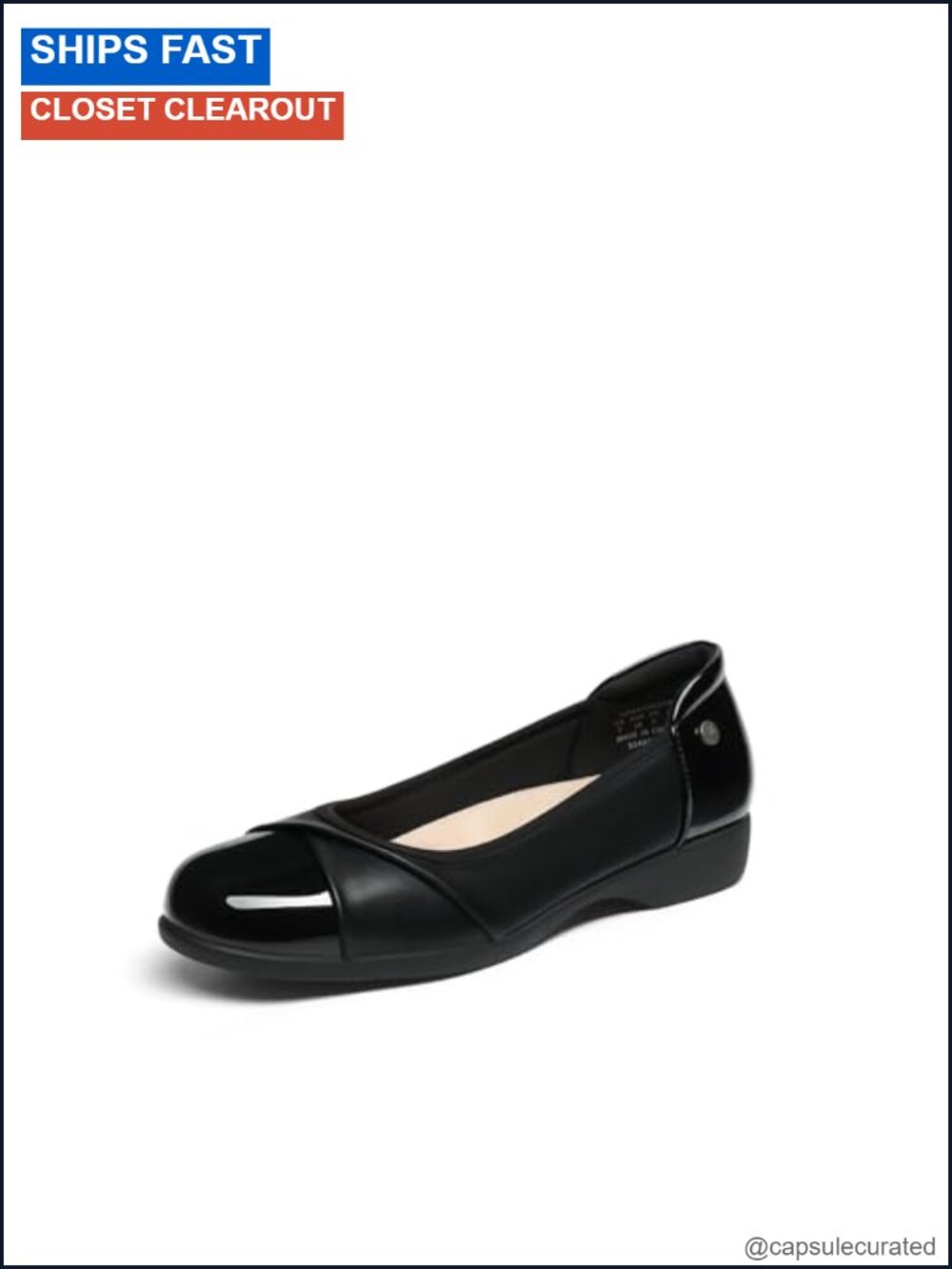 Women's Arch Support Crossover Ballet Flats Work Dressy Comfort Shoes